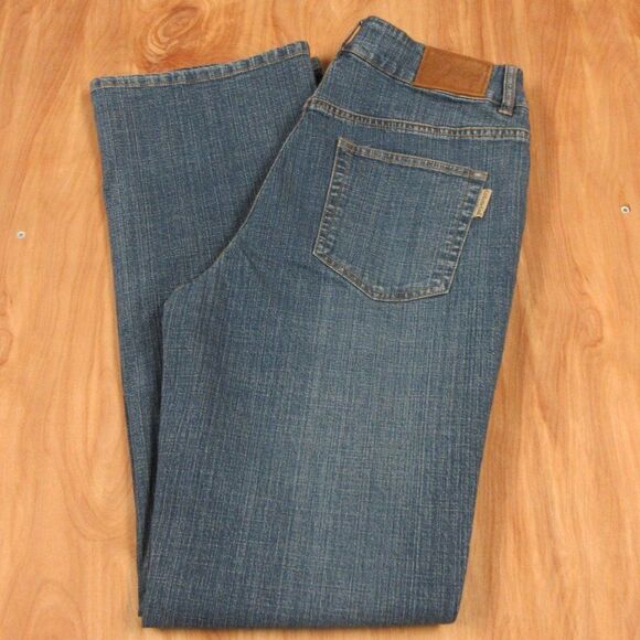 COLDWATER CREEK Natural Waist Bootcut Leg Jeans Sz 8 Flare Wide Leg Denim H17600 - Picture 1 of 15